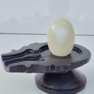 original white narmadeshwar shivling